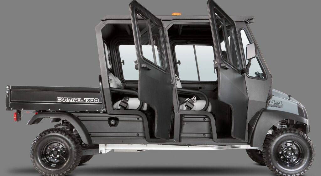 Club Car Carryall 1700 Side View with Doors